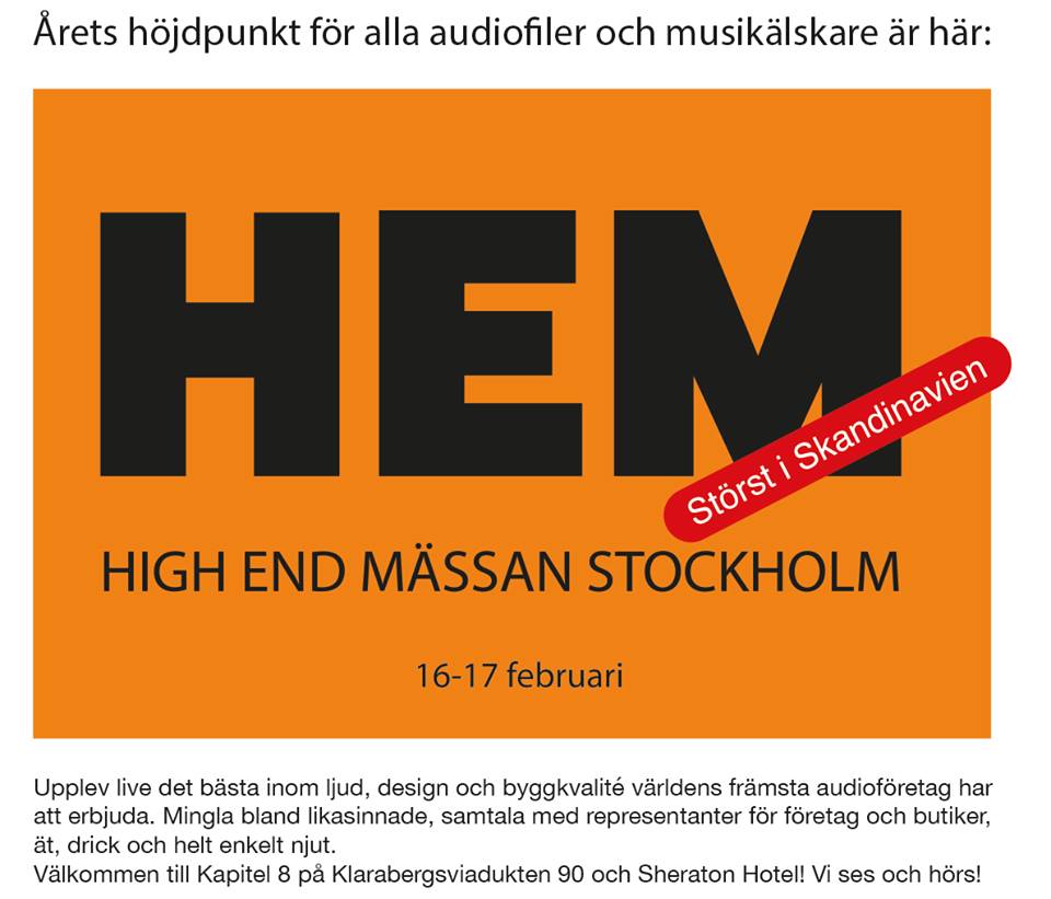 High End Mässan i Stockholm audio show